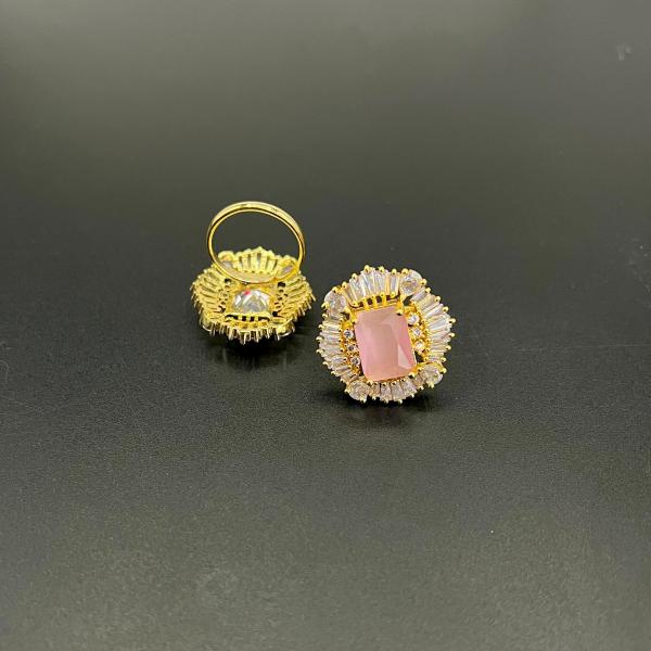Gold Plated American Diamond Ring