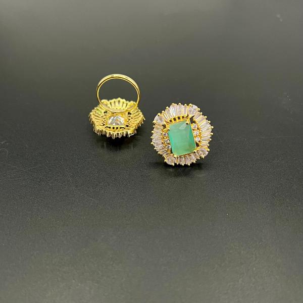 Gold Plated American Diamond Ring